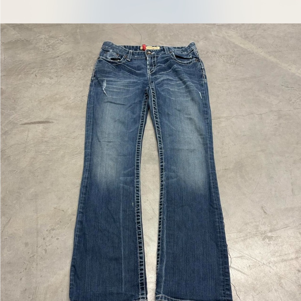 BKE Flare Women's Jeans in Classic Blue